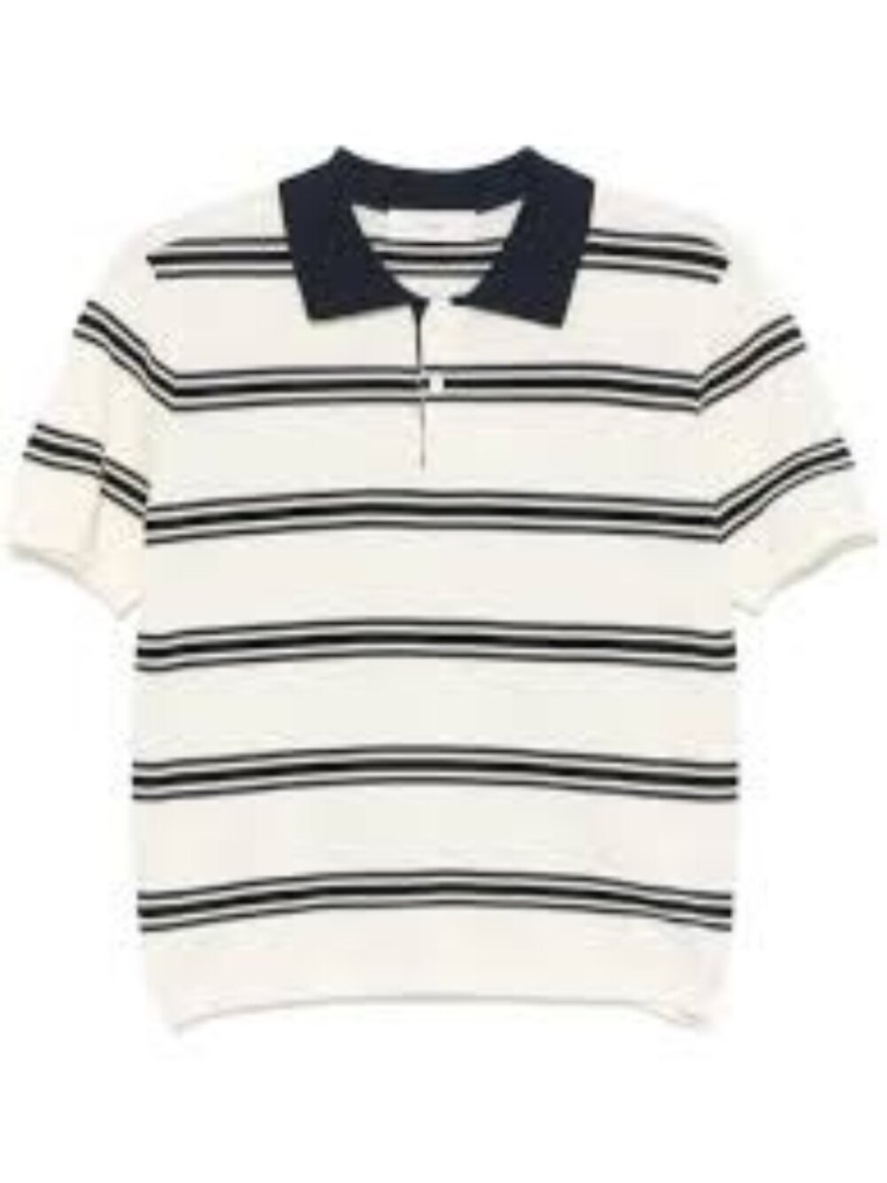 Dunst Striped Polo Knit Shirt Casual Preppy Contemporary Country Club Unisex L